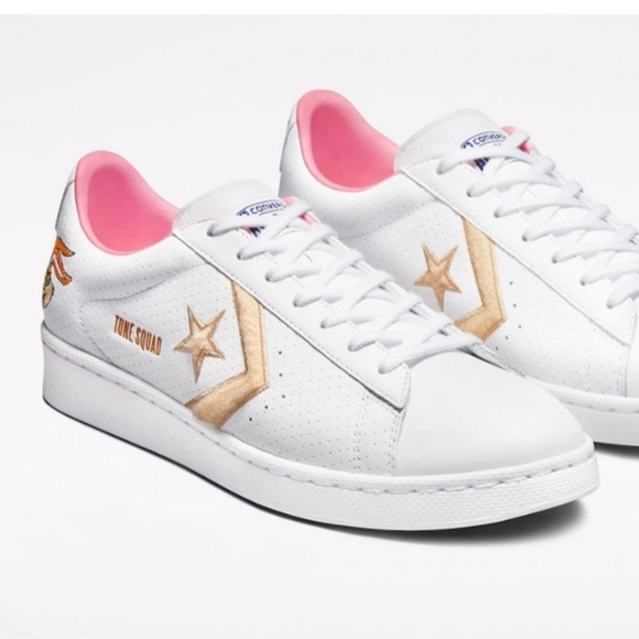 Converse space jam lola bonny shoes size woman 6.5 mens 5 unixe  white and pink - Picture 4 of 13